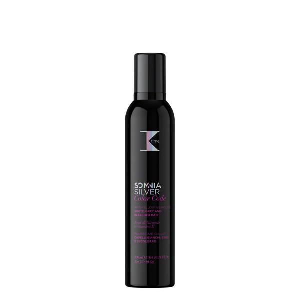 Pena proti ltm tnom pre biele, ediv a odfarben vlasy - SOMNIA COLOR CODE SILVER ANTI-YELLOW MOUSSE 300 ml