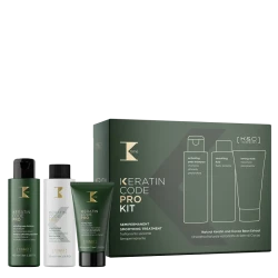 Sada produktov pre vyhladenie vlasov - KERATIN CODE PRO INTRO KIT 100+100+50 ml