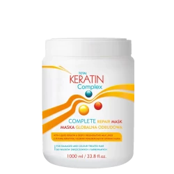 Regeneran maska pre pokoden a farben vlasy s obsahom keratnu - TOTAL KERATIN COMPLEX - REPAIR MASK 1000 ml